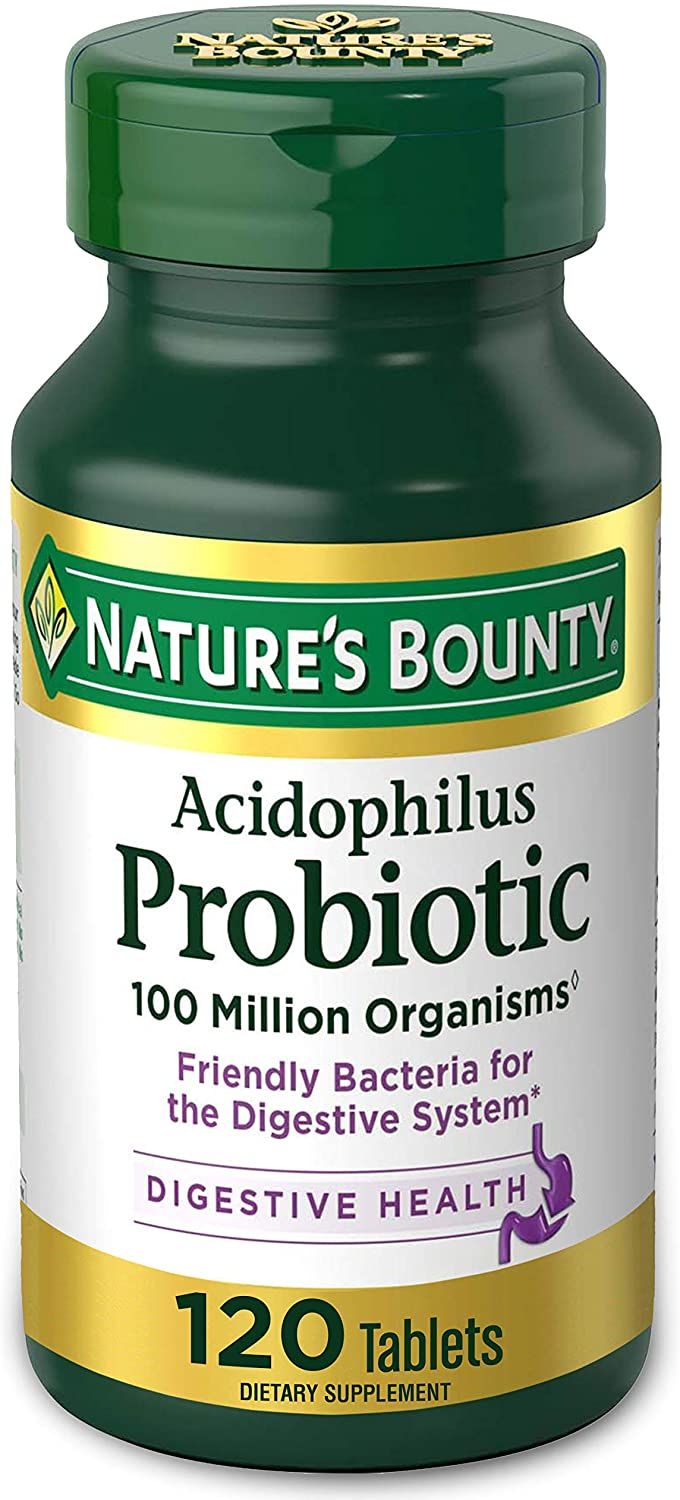 Nature's Bounty Acidophilus Probiotic Supplement Tablets - 120 ct