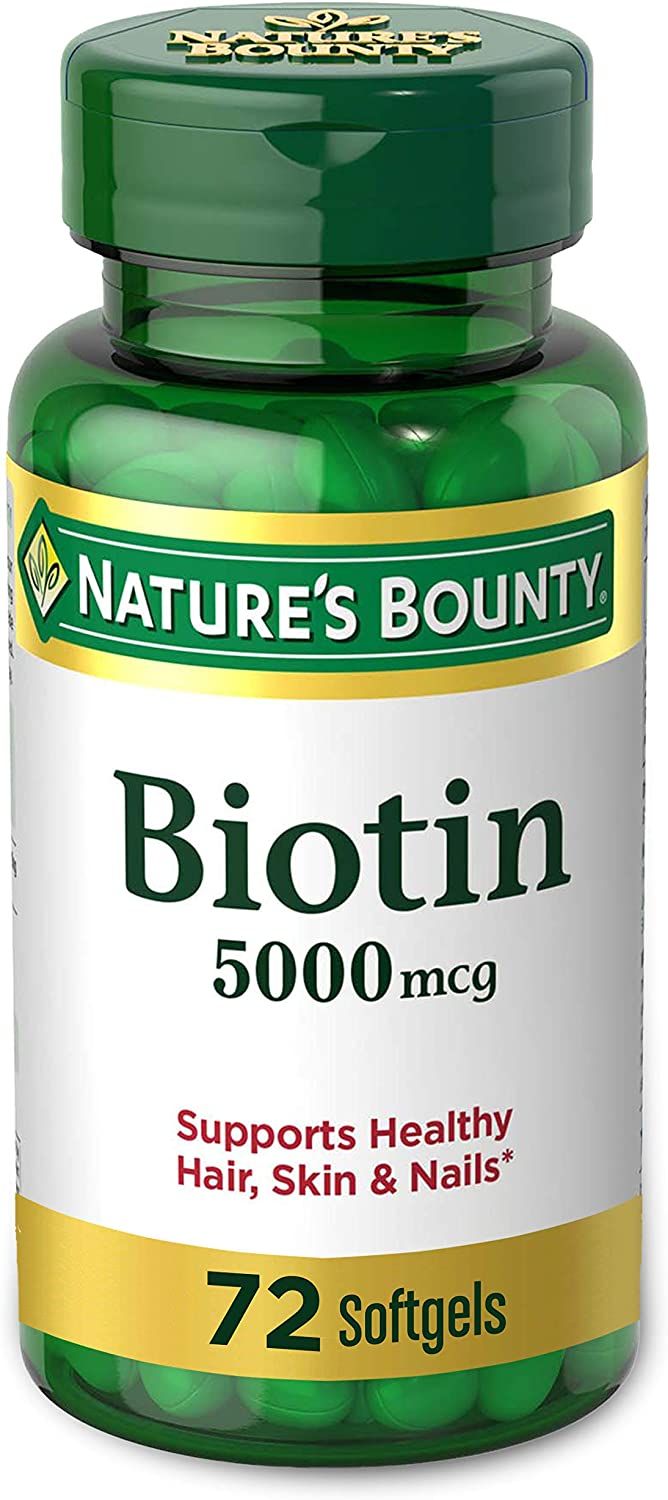 Nature's Bounty Super Potency Biotin 5000 mcg Softgels - 72 ct