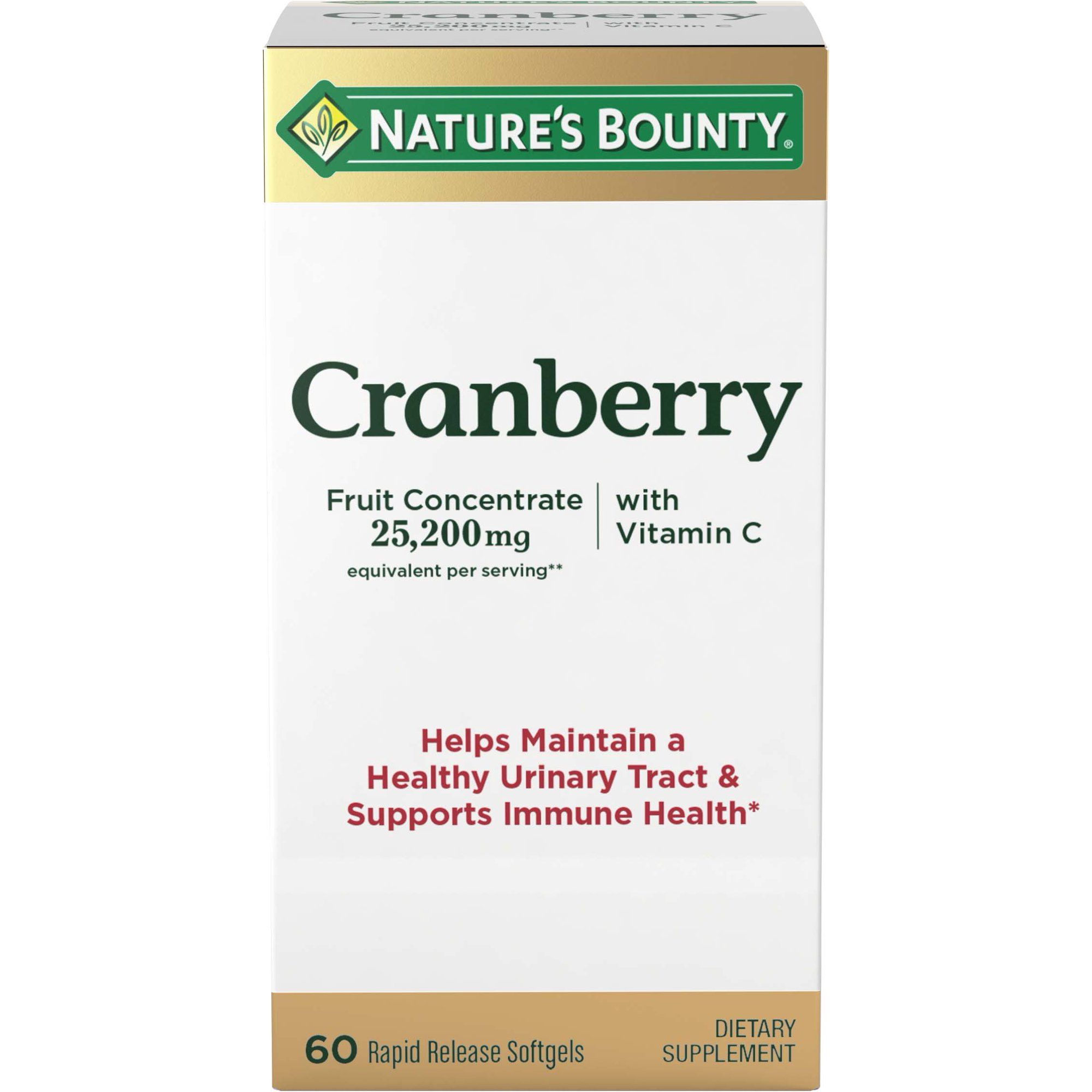 Nature's Bounty Triple Strength Cranberry with Vitamin C Softgels - 60 ct