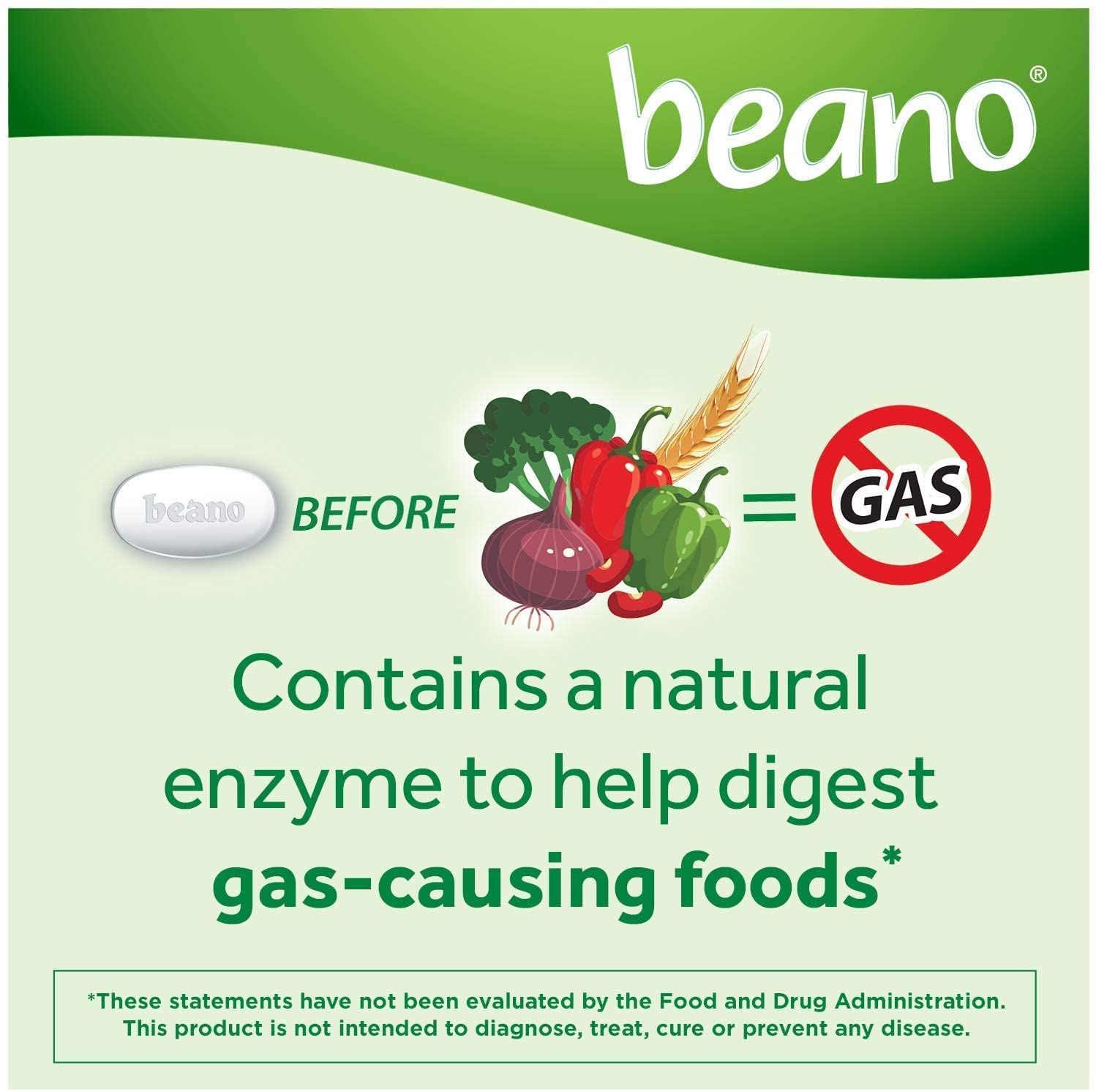 Beano Food Enzyme Dietary Supplement  - 100 ct