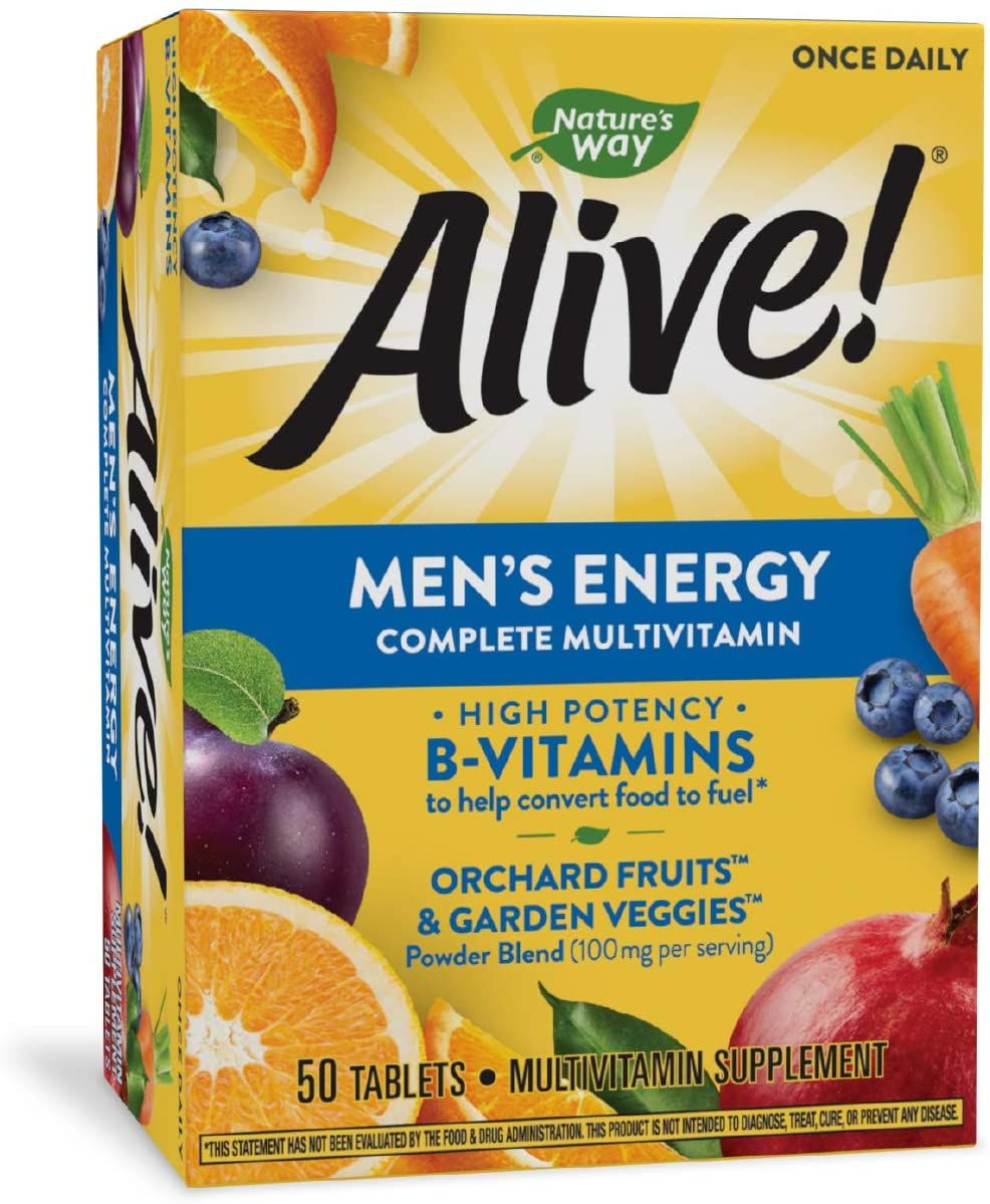 Nature's Way Alive! Men's Energy Complete Multi-Vitamin Tablets - 50 ct