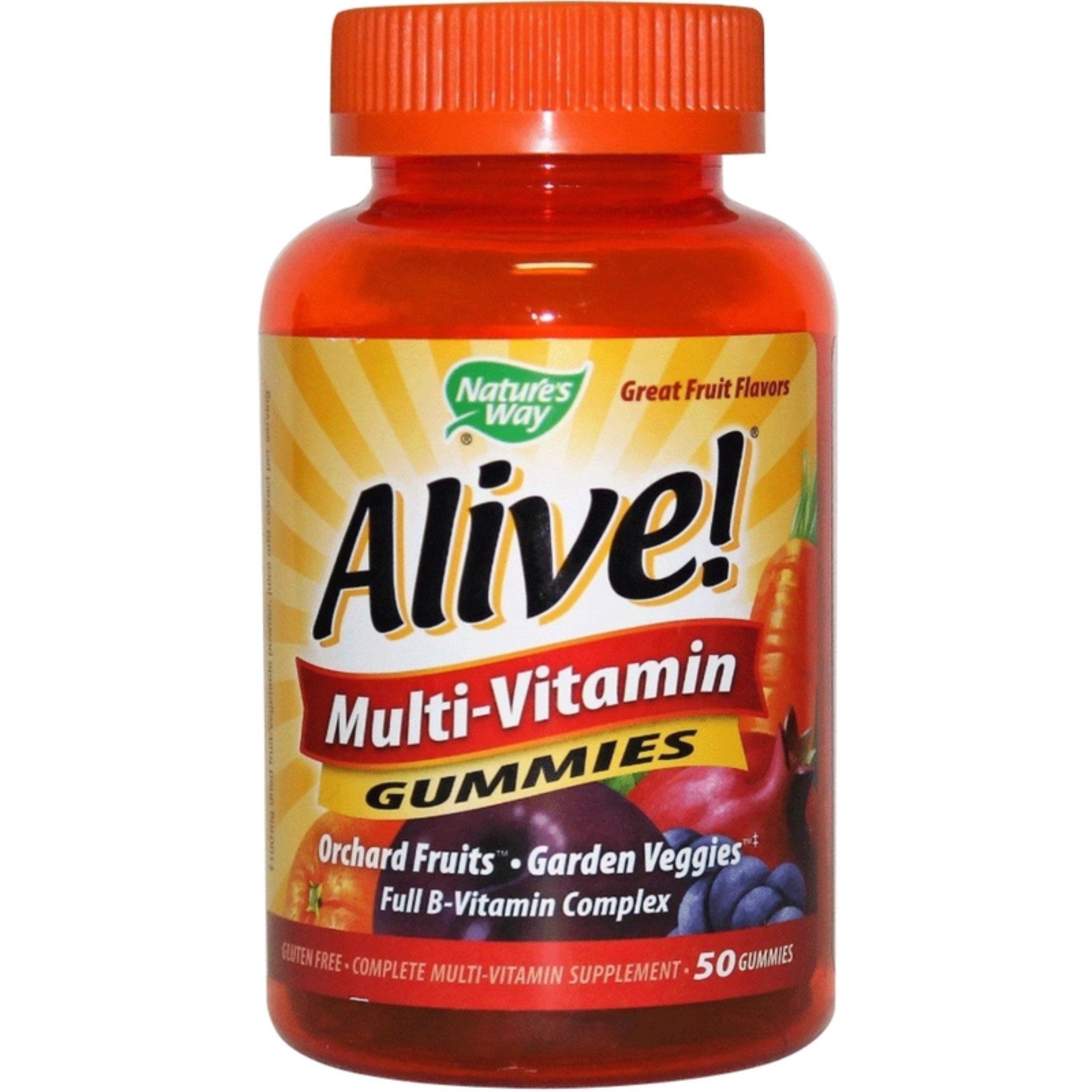 Nature's Way Alive! Multi-Vitamin Adult Gummies, Assorted Fruit Flavors - 50 ct