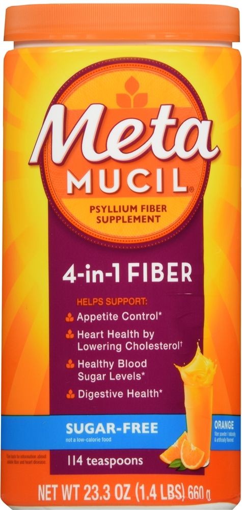 Metamucil Psyllium Fiber Supplement, Orange Powder - 23.3 oz