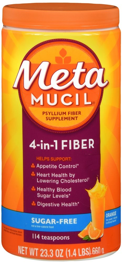 Metamucil Psyllium Fiber Supplement, Orange Powder - 23.3 oz