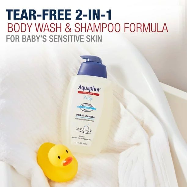 Aquaphor Baby Wash & Shampoo, Unscented- 25.4 oz