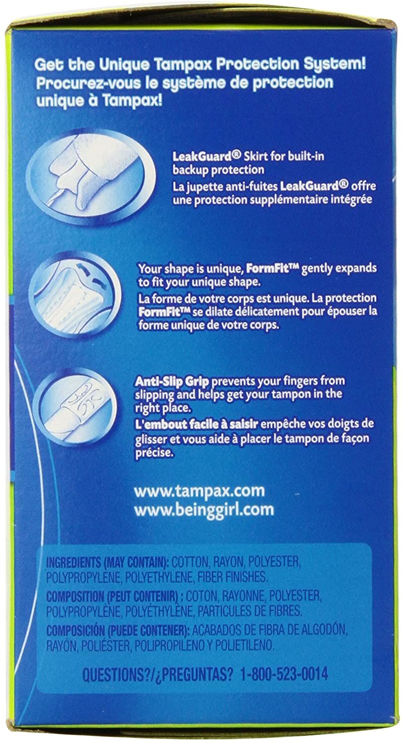 Tampax Cardboard Tampons Super Absorbency Unscented - 40 ct