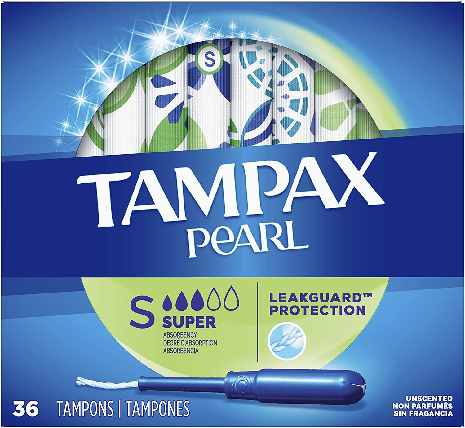 Tampax Pearl Tampons Super Absorbency Unscented - 36 ct