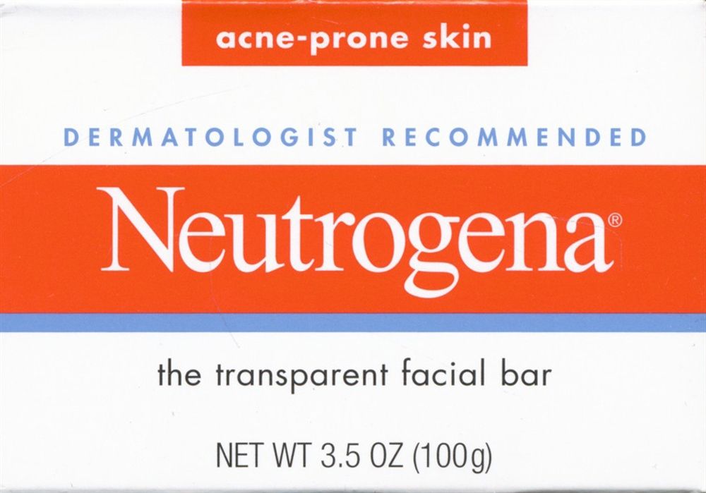 Neutrogena Transparent Facial Bar, Acne-Prone Skin Formula - 3.5 oz