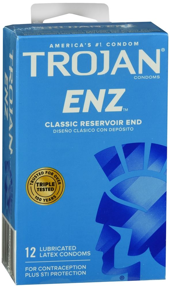 Trojan ENZ Lubricant Latex Condoms - 12 ct