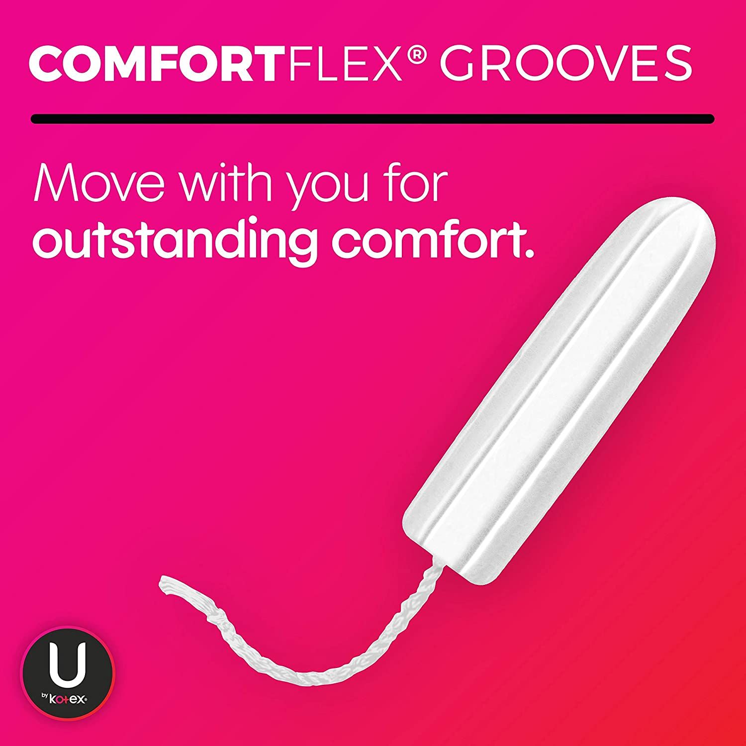 U by Kotex Click Compact Unscented Tampons, Super Absorbency - 16 ct
