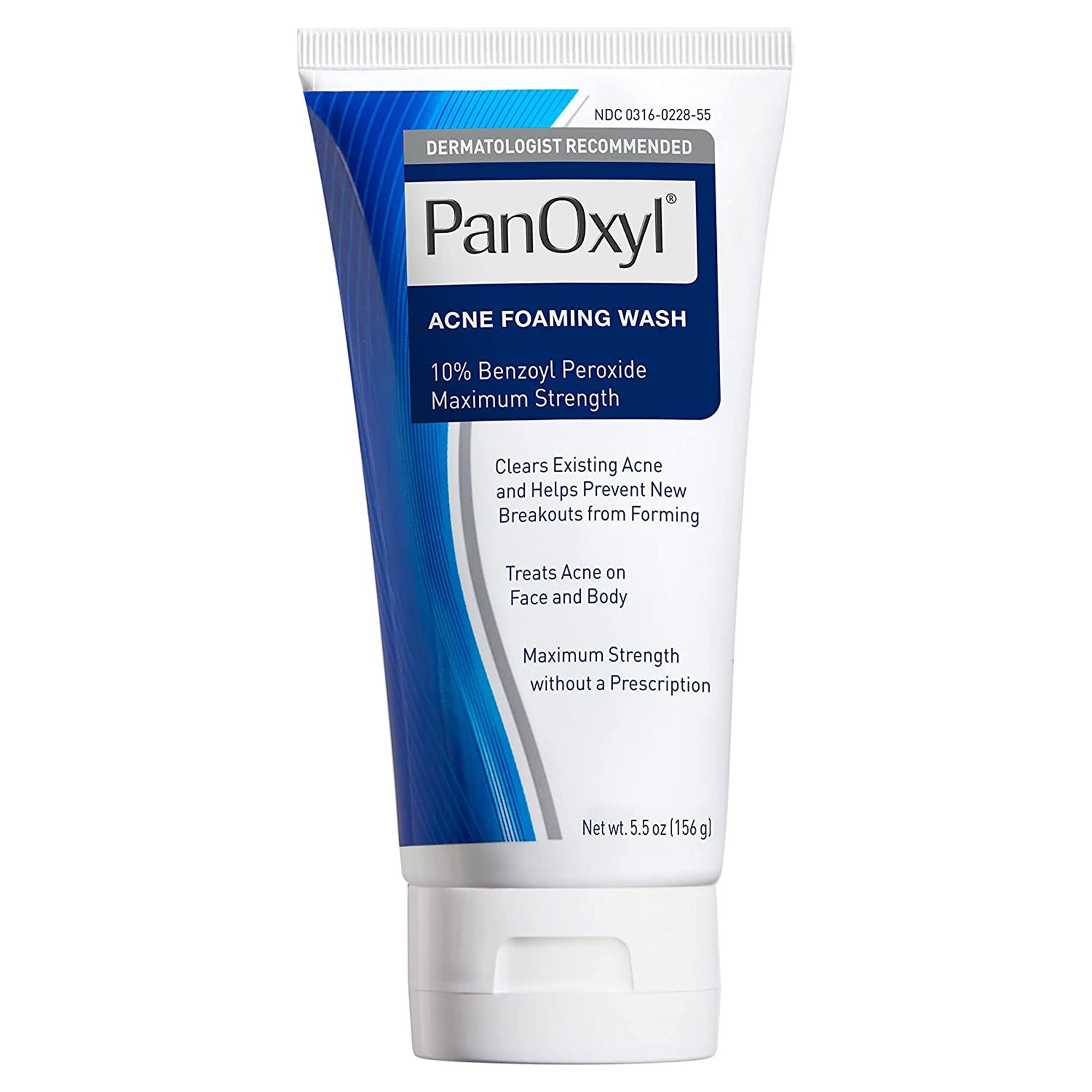 PanOxyl Acne Foaming Wash Benzoyl Peroxide 10% Maximum Strength - 5.5 oz