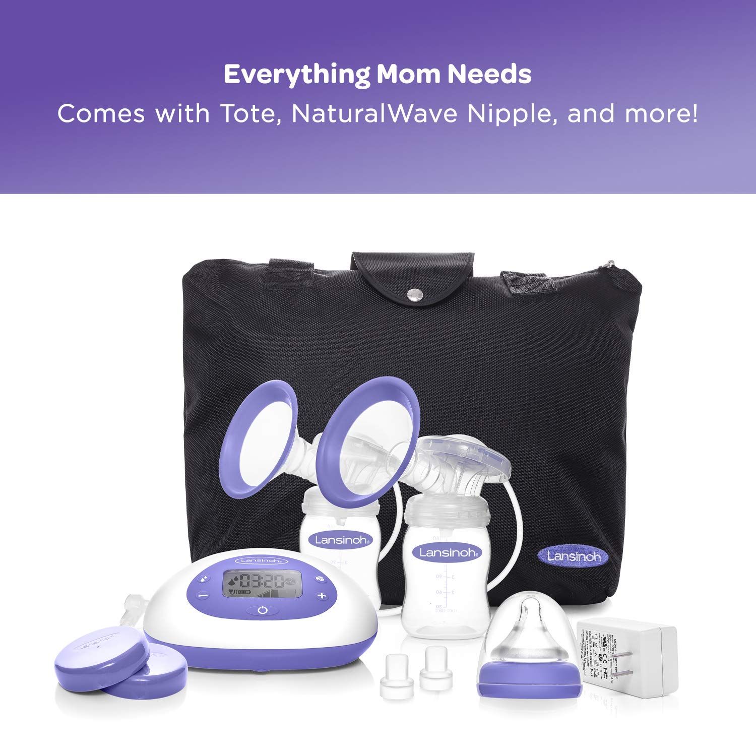 Lansinoh Signature Pro Double Electric Breast Pump Kit | Optum Store