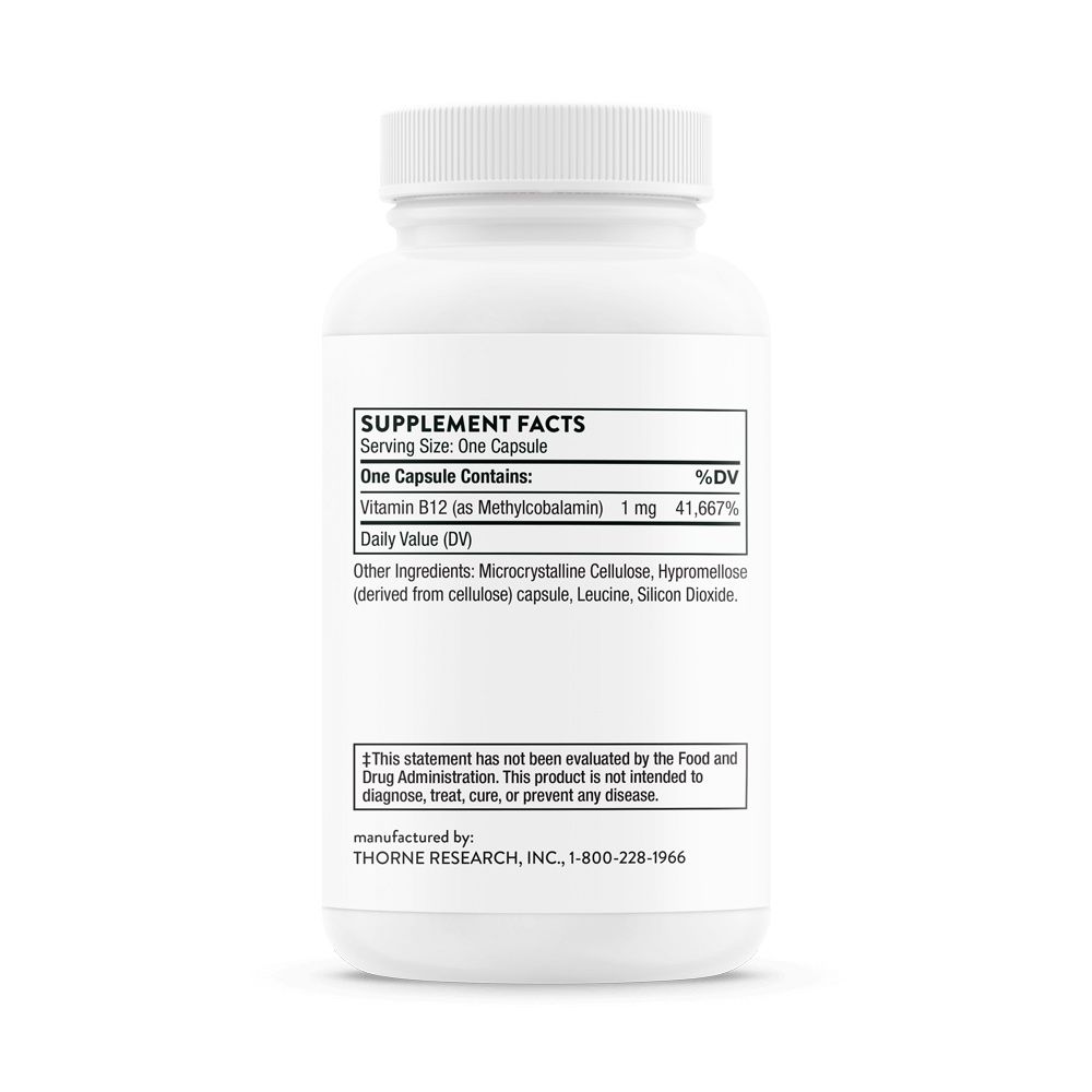 Thorne Vitamin B12 (formerly Methylcobalamin) - 60 ct