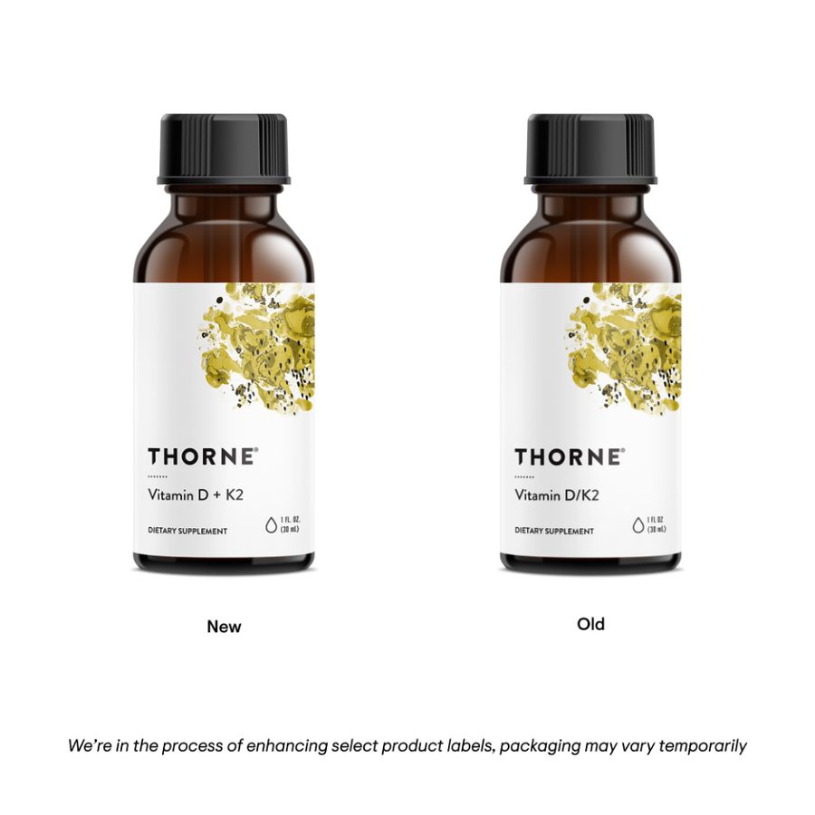 Thorne Vitamin D+K2 Liquid - 30 ml