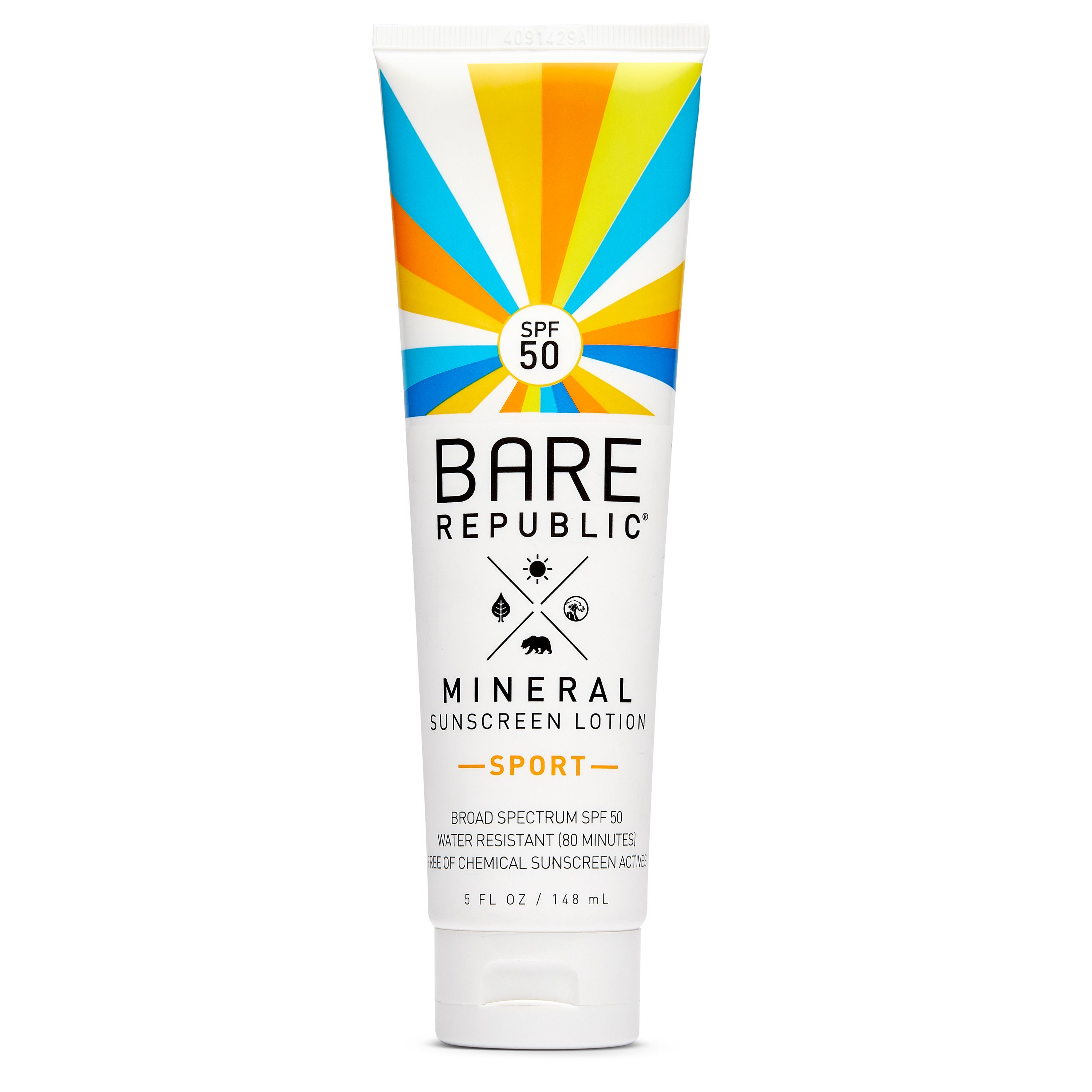 Bare Republic Mineral Sport Sunscreen Lotion, SPF 50 - 5 fl oz