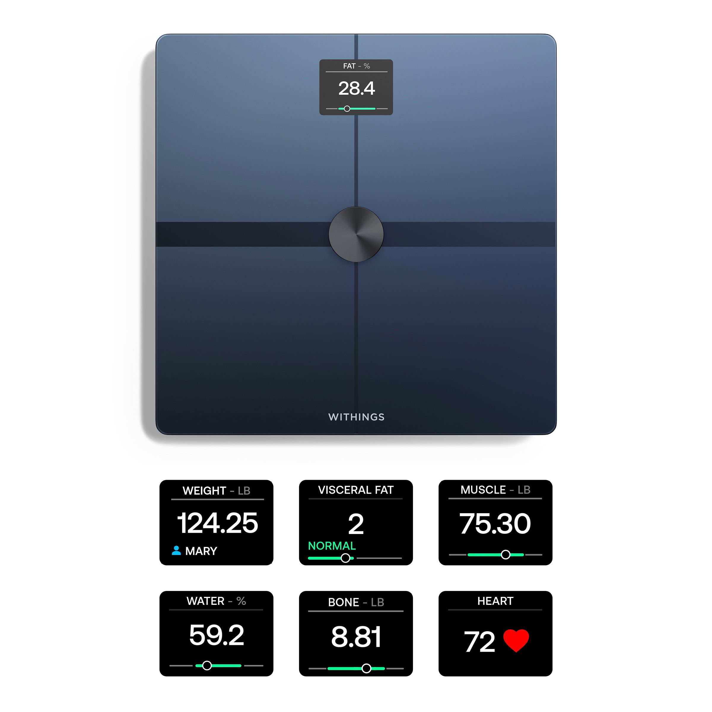 Withings Body Smart - Advanced Body Composition Smart Wi-Fi Scale - Black