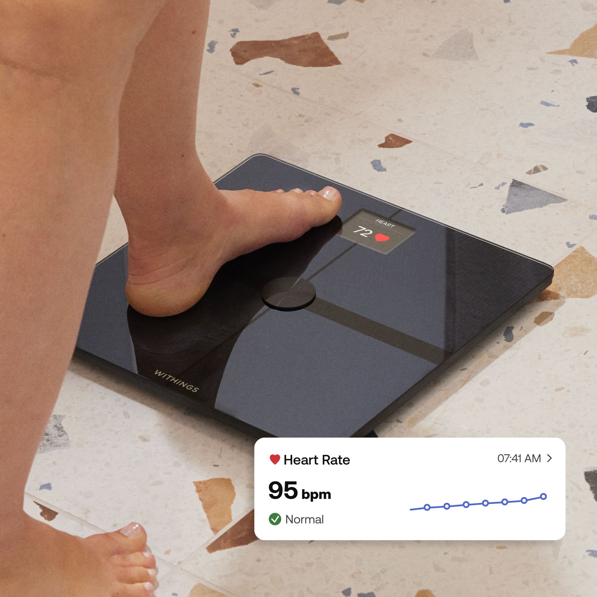 Withings Body Smart - Advanced Body Composition Smart Wi-Fi Scale - Black