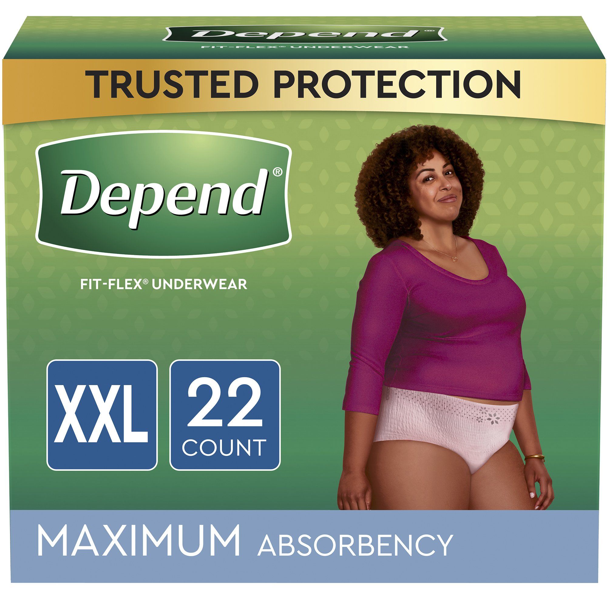 Depend Fit Flex Incontinence Underwear for Women Maximum