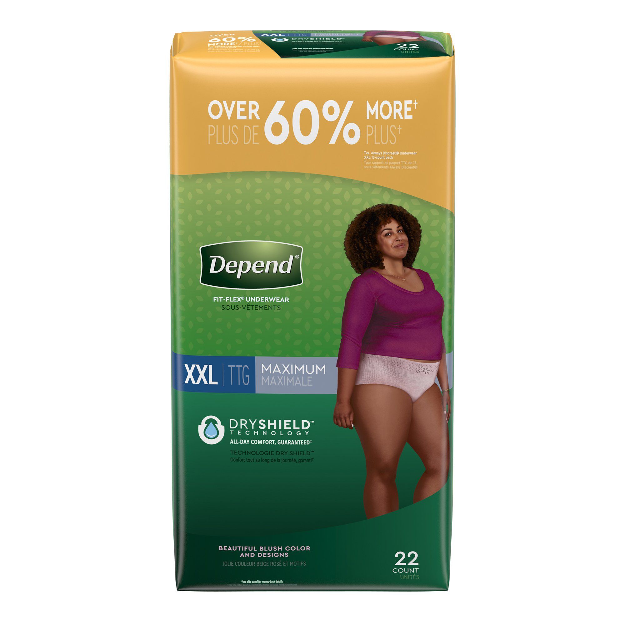 Depend Fit Flex Incontinence Underwear for Women Maximum