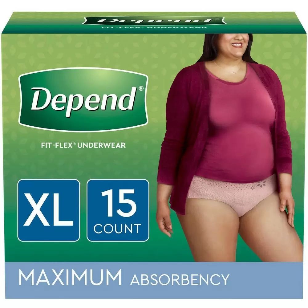 Depend Fit Flex Incontinence Underwear for Women Maximum