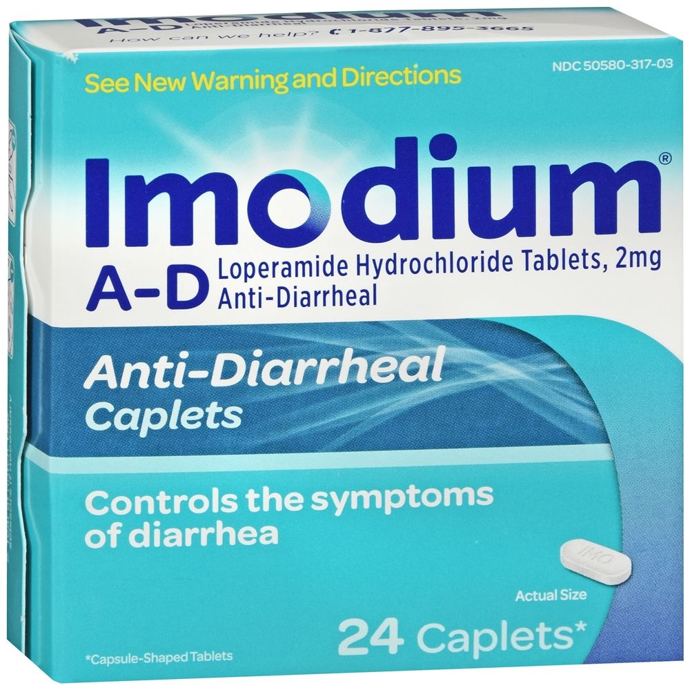 Imodium A-D Anti-Diarrheal Caplets - 24 ct