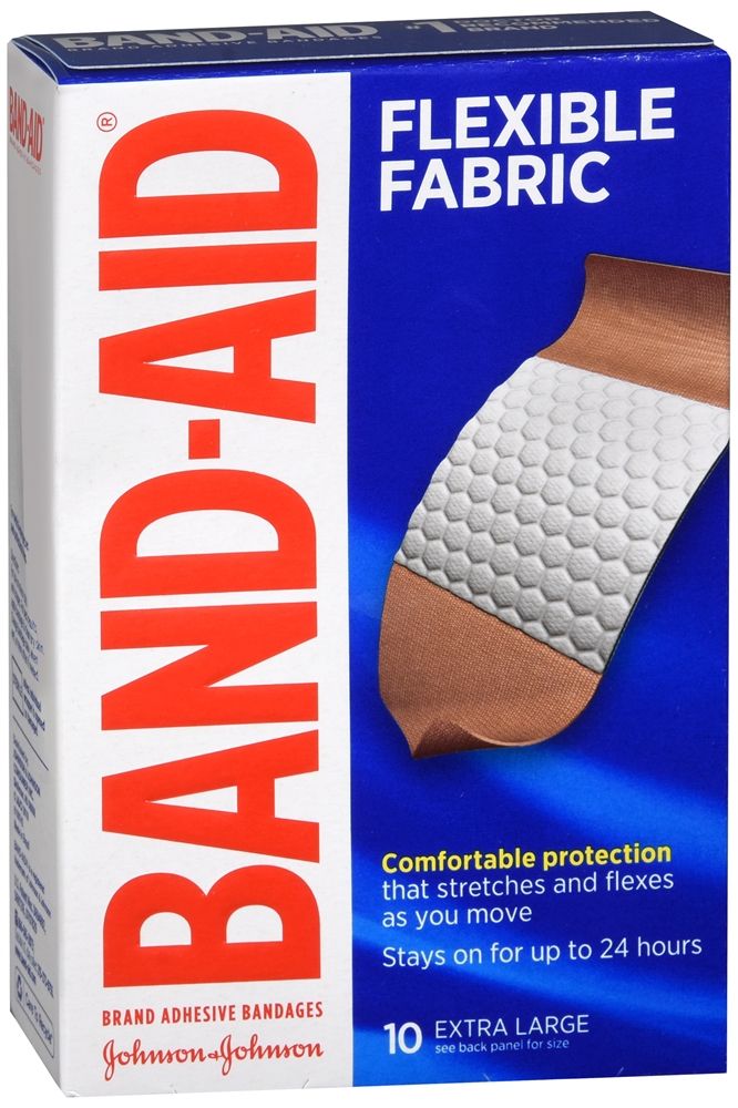 Band-Aid Flexible Fabric Adhesive Bandages, Extra Large - 10 ct
