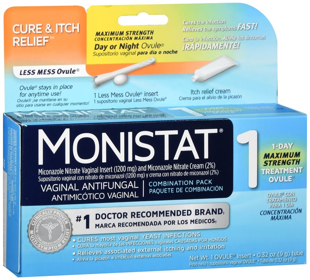 Monistat 1 Vaginal Antifungal Combination Pack Day or Night