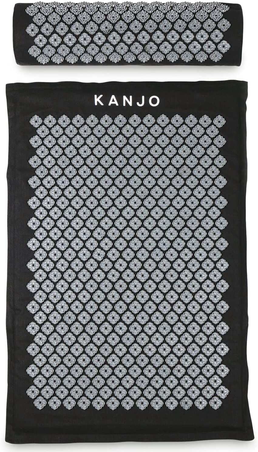 Kanjo Large Memory Foam Acupressure Mat Set - Black
