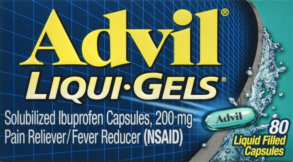 Advil Ibuprofen Liqui-Gels Capsules, 200 mg - 80 ct
