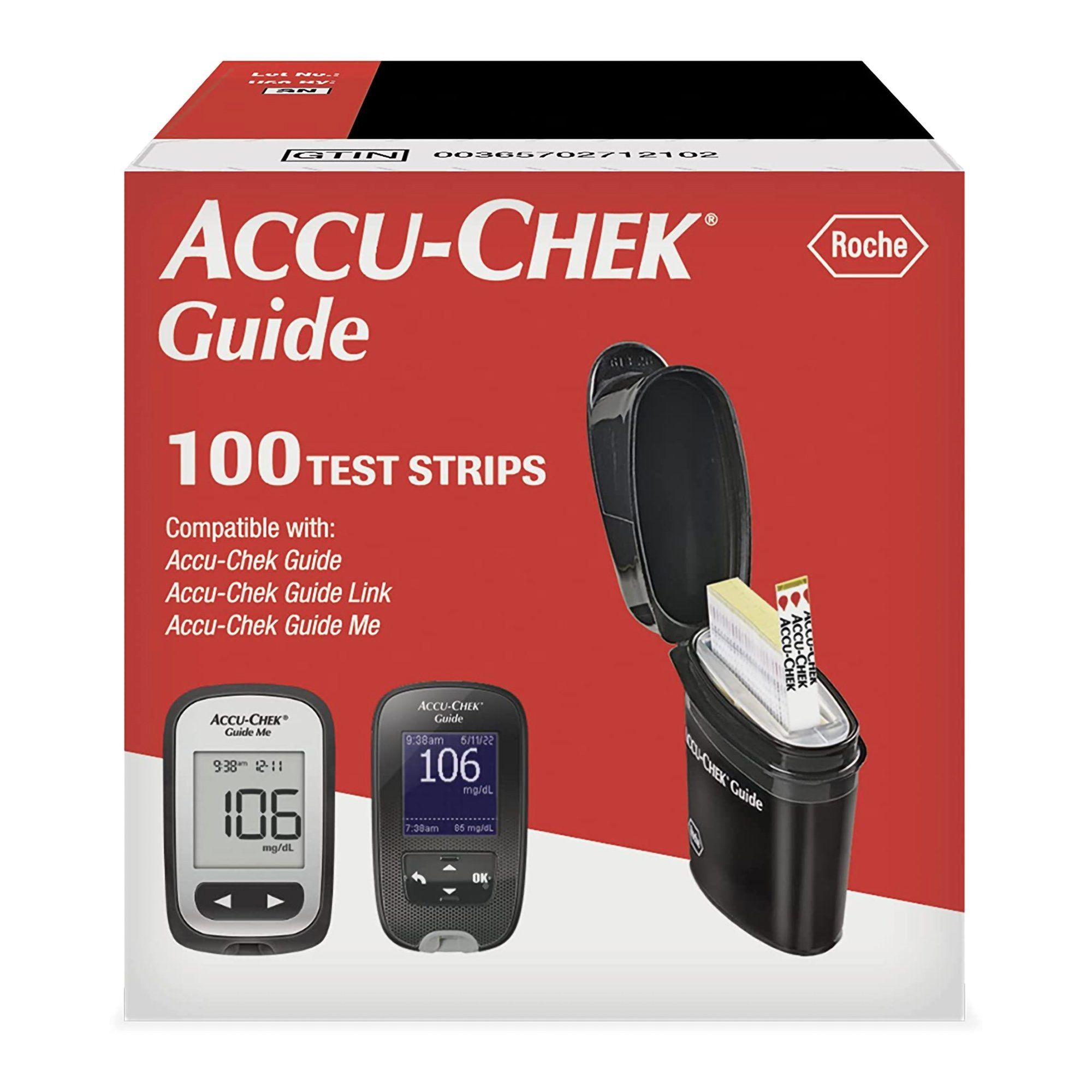 Accu-Chek Guide Glucose Test Strips - 100 ct