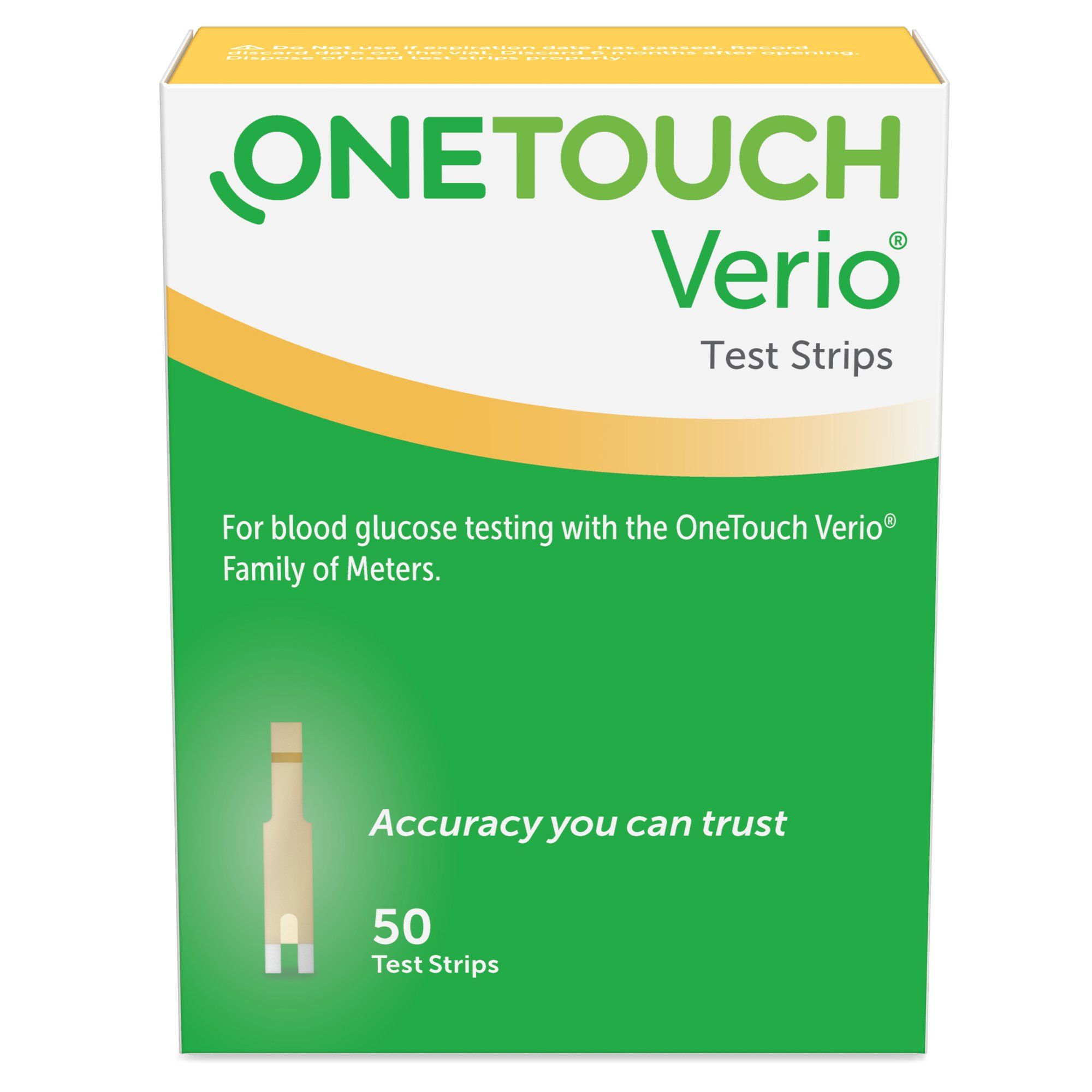 Onetouch Verio Blood Glucose Test Strips - 50 ct