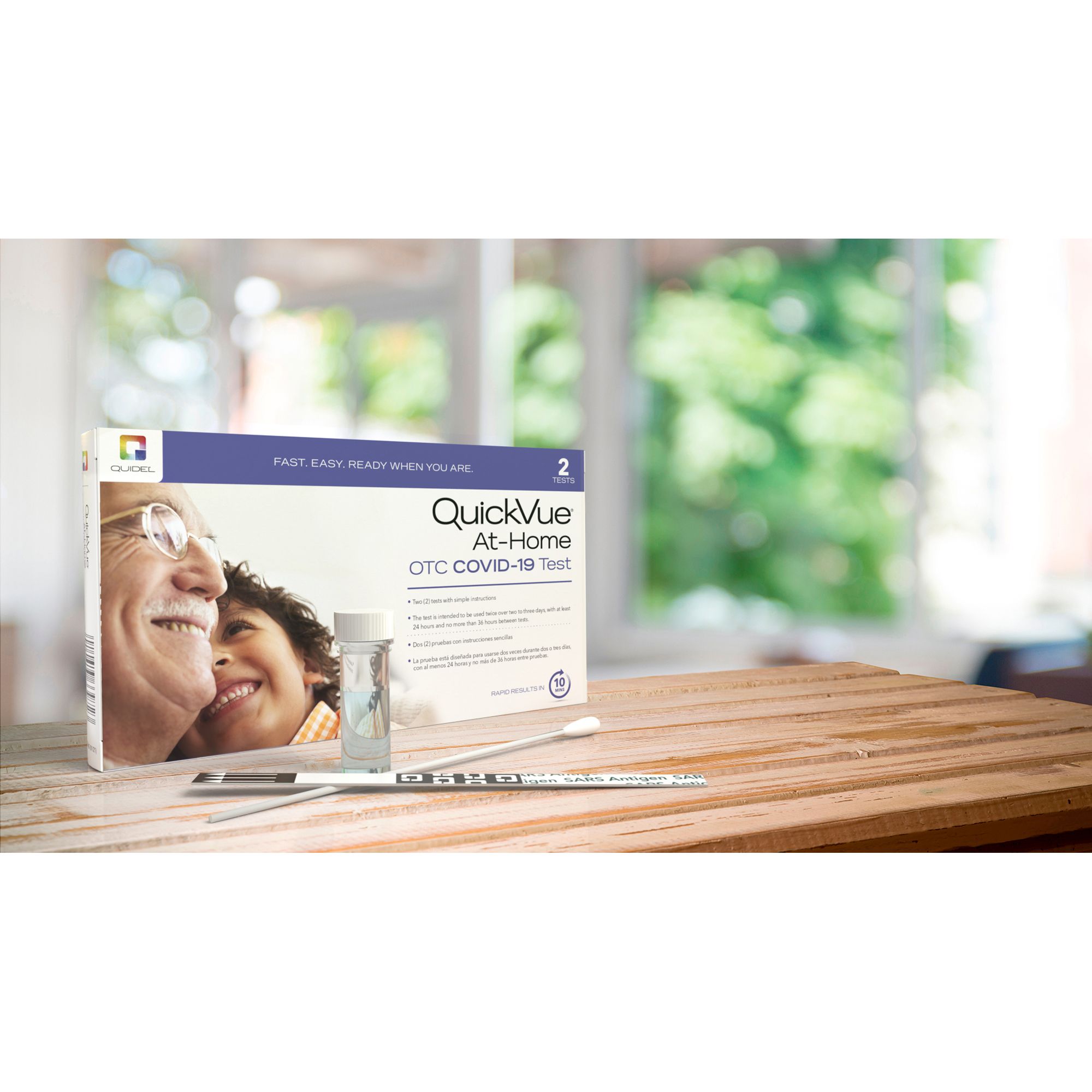 QuickVue At-Home COVID-19 Rapid Test Kit - 2 ct (Insurance Eligible)