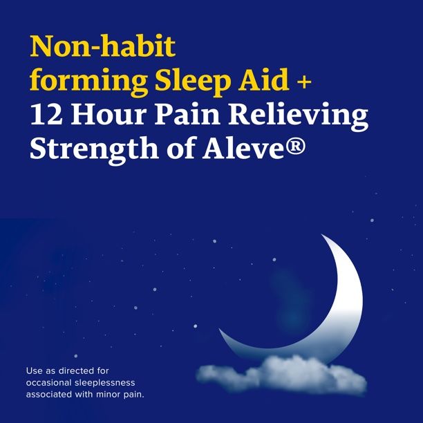 Aleve PM Pain Reliever & Nighttime Sleep Aid Caplets ‐ 20 ct