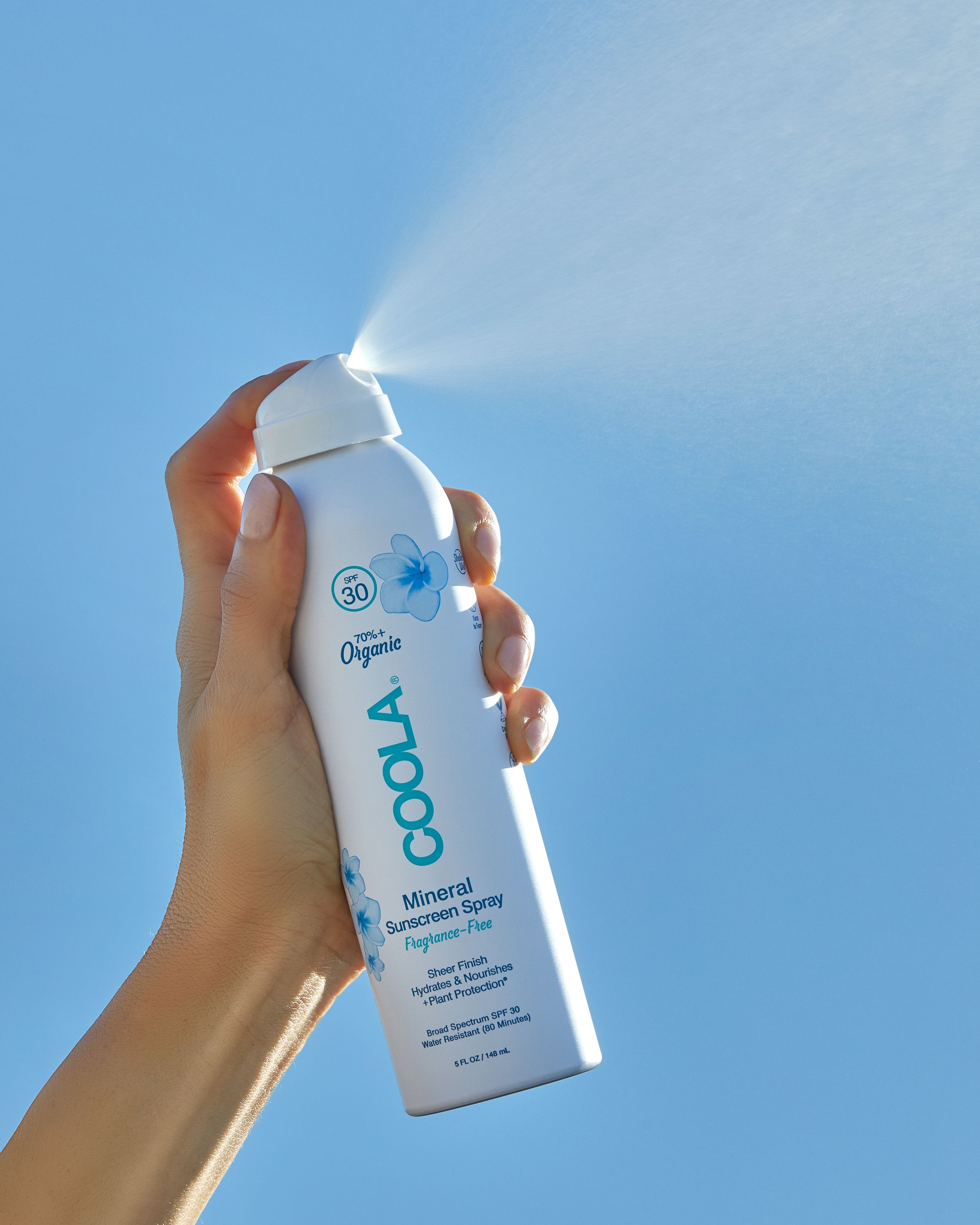 COOLA Mineral Body Organic Sunscreen Spray,  Fragrance Free, SPF 30 - 5 fl oz