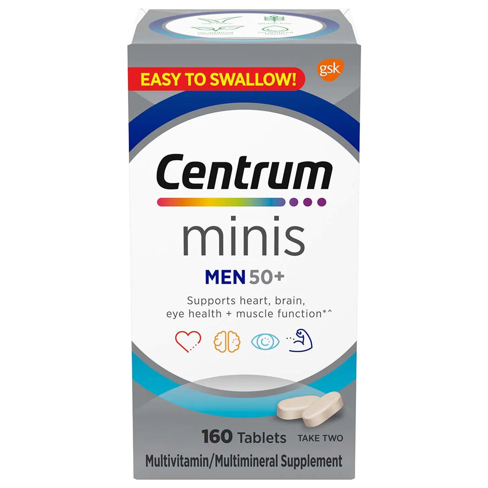 Centrum Men 50+ Multivitamin Mini Tablets - 160 ct