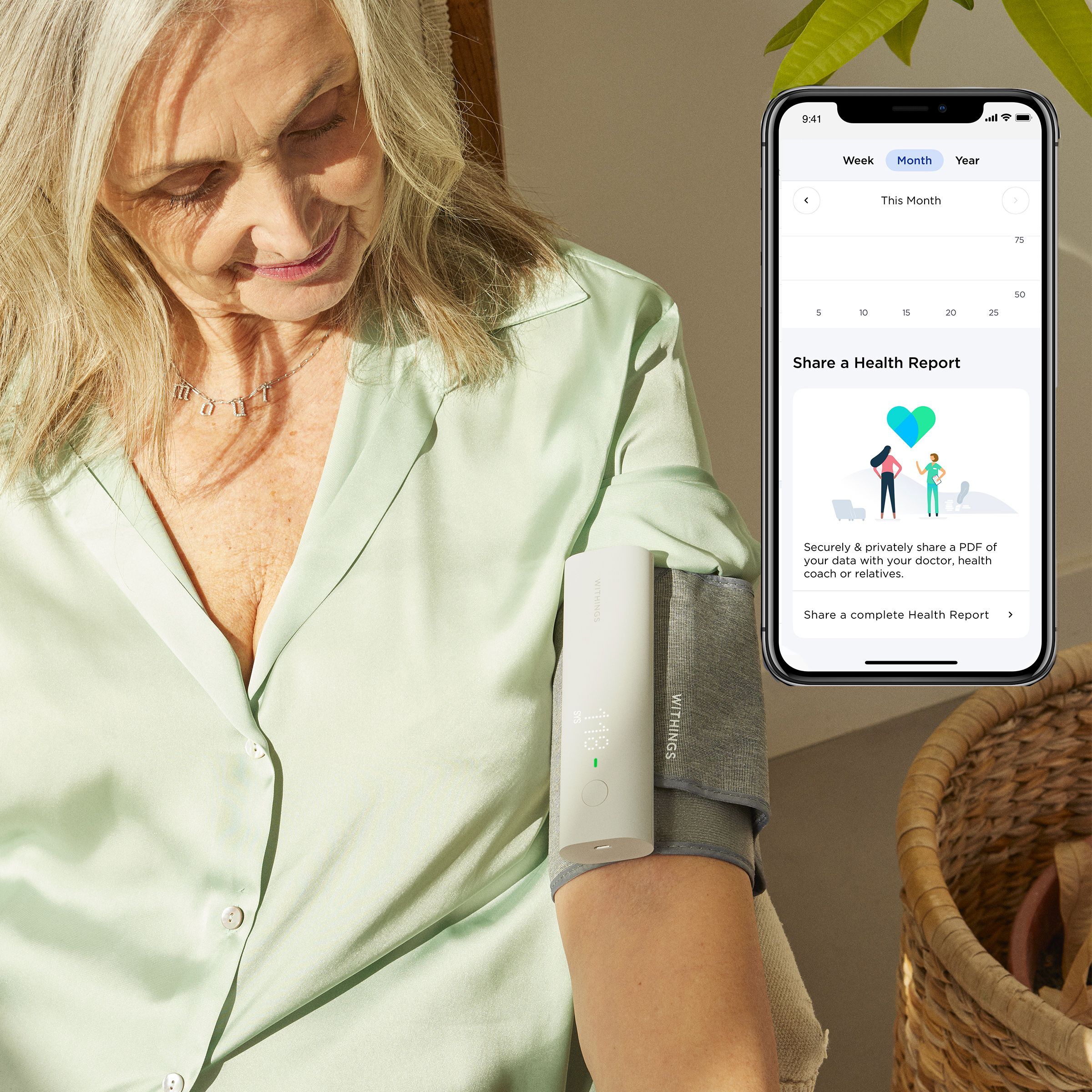 Withings BPM Connect Wi-Fi Smart Blood Pressure Monitor