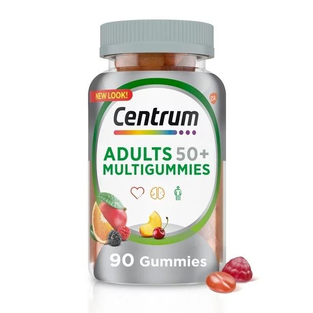 Centrum Adult 50+ Multivitamin Gummies, Assorted Fruit - 90 ct