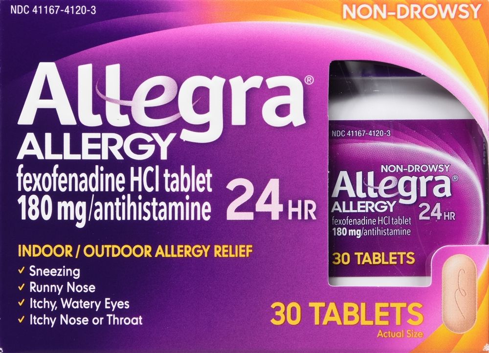 Allegra 24 Hour Allergy Relief Non-Drowsy Tablets, 180 mg - 30 ct