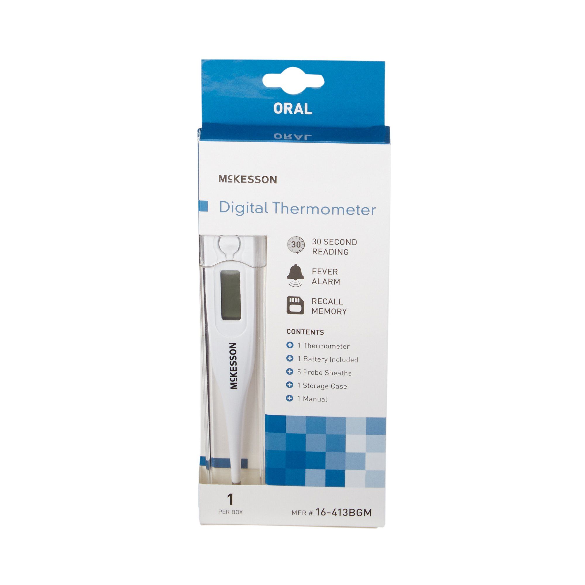 McKesson Oral Digital Stick Thermometer - 1 ct