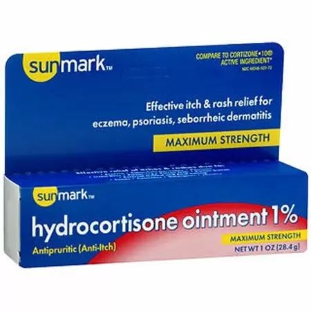 Sunmark Hydrocortisone Ointment 1% with Aloe, Anti-Itch, Maximum Strength - 1 oz