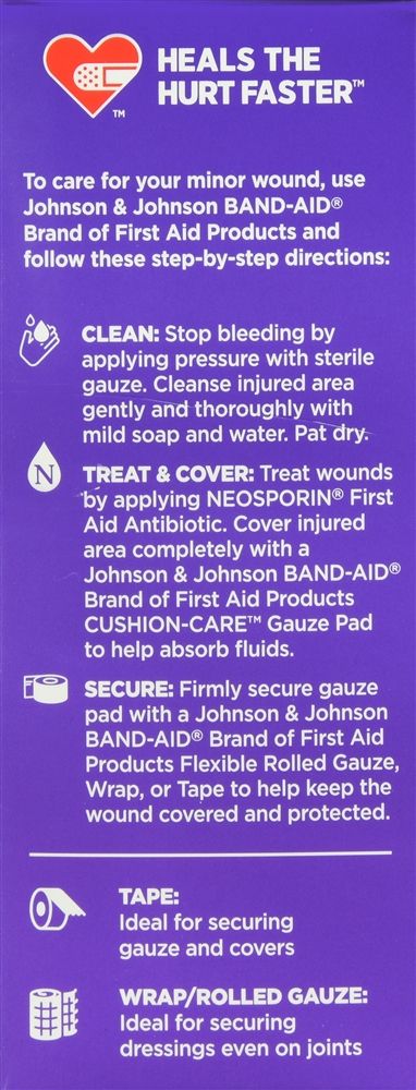 Band-Aid Large Cushion Care Gauze Pads - 10 ct