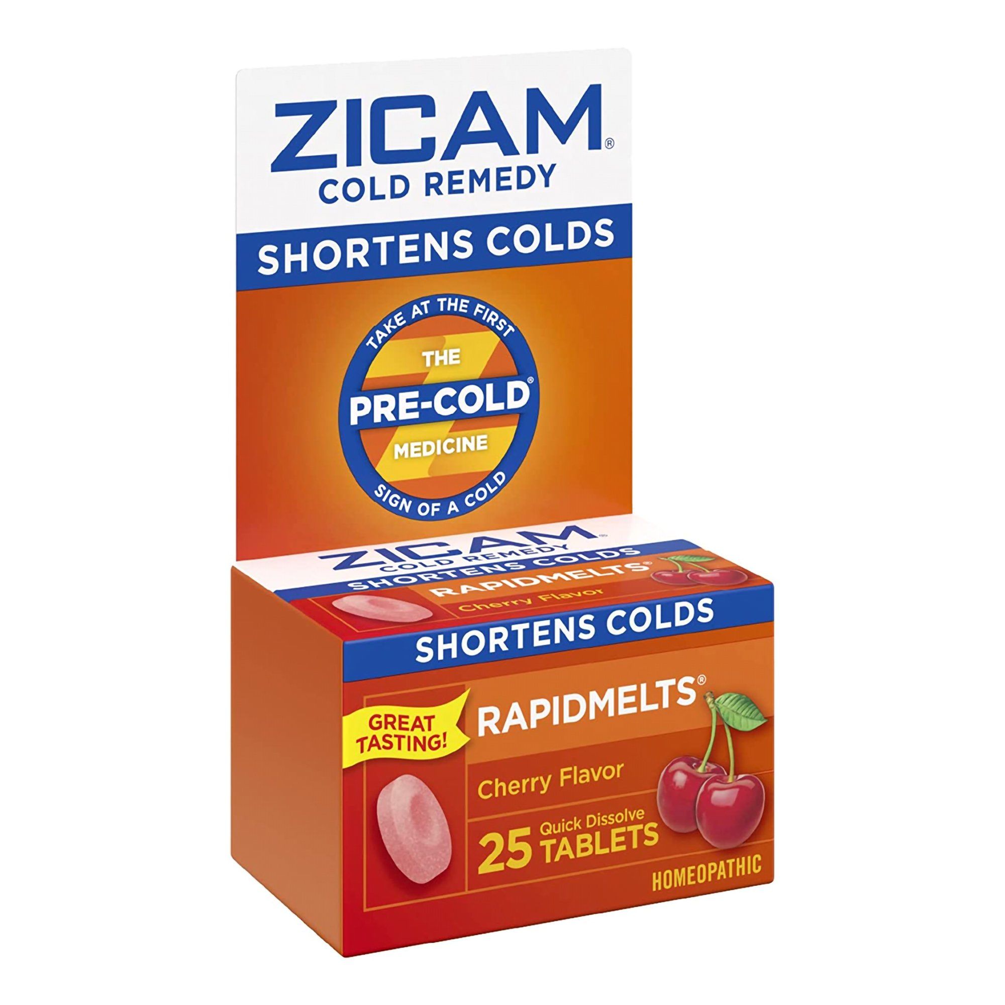 Zicam Zinc Cold Remedy RapidMelts Tablets, Cherry  - 25 ct