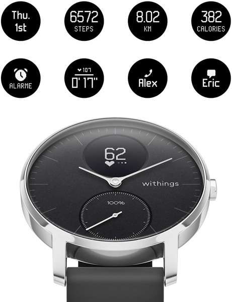 Withings Steel HR Hybrid Smartwatch - Activity, Sleep, Fitness and Activity Tracker