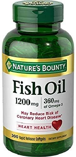 Nature's Bounty Fish Oil 1200 mg Softgels - 200 ct