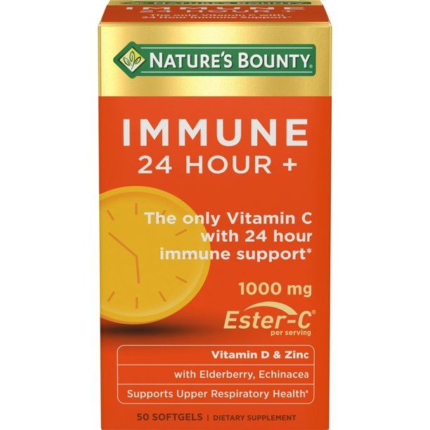 Nature's Bounty Immune 24 Hour+ Softgels - 50 ct
