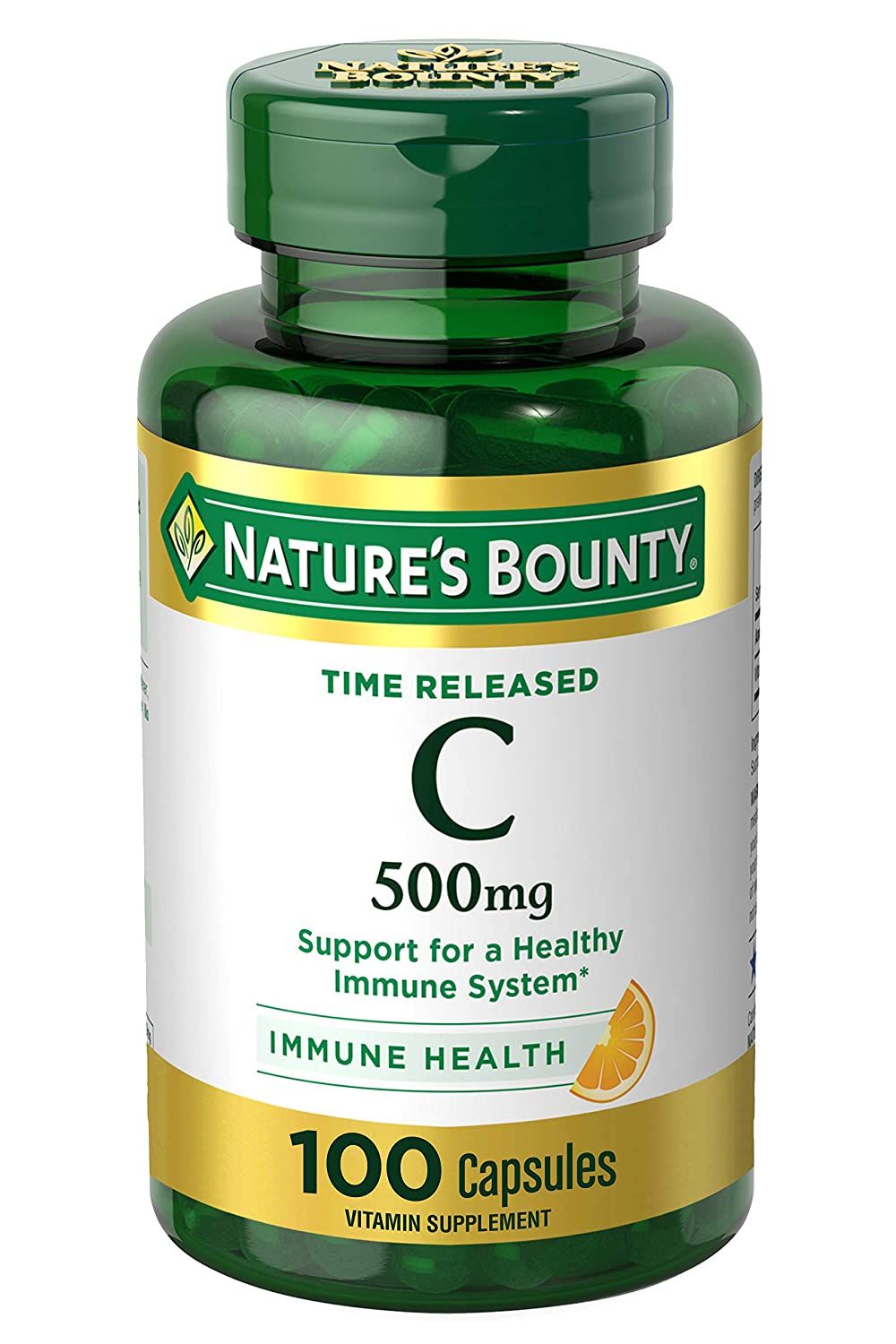 Nature's Bounty Vitamin C, 500 mg Time Release Capsules - 100 ct