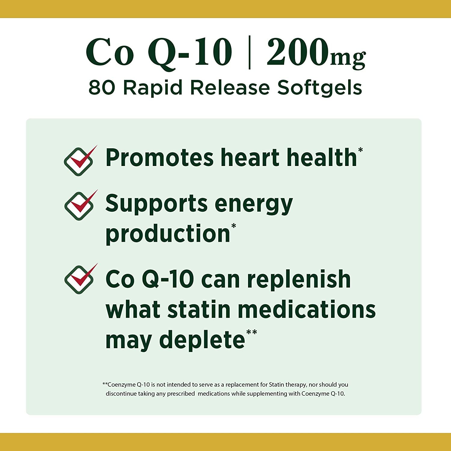 Nature's Bounty Co Q-10 200 mg Softgels - 80 ct