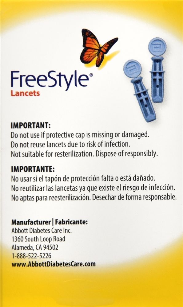 FreeStyle Lancets 28 Gauge - 100 ct