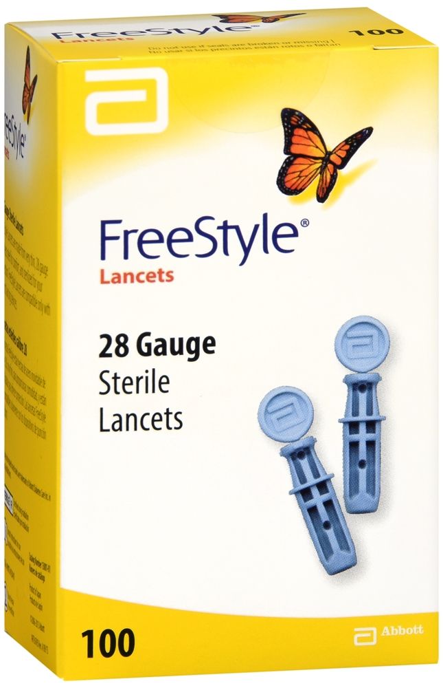 FreeStyle Lancets 28 Gauge - 100 ct