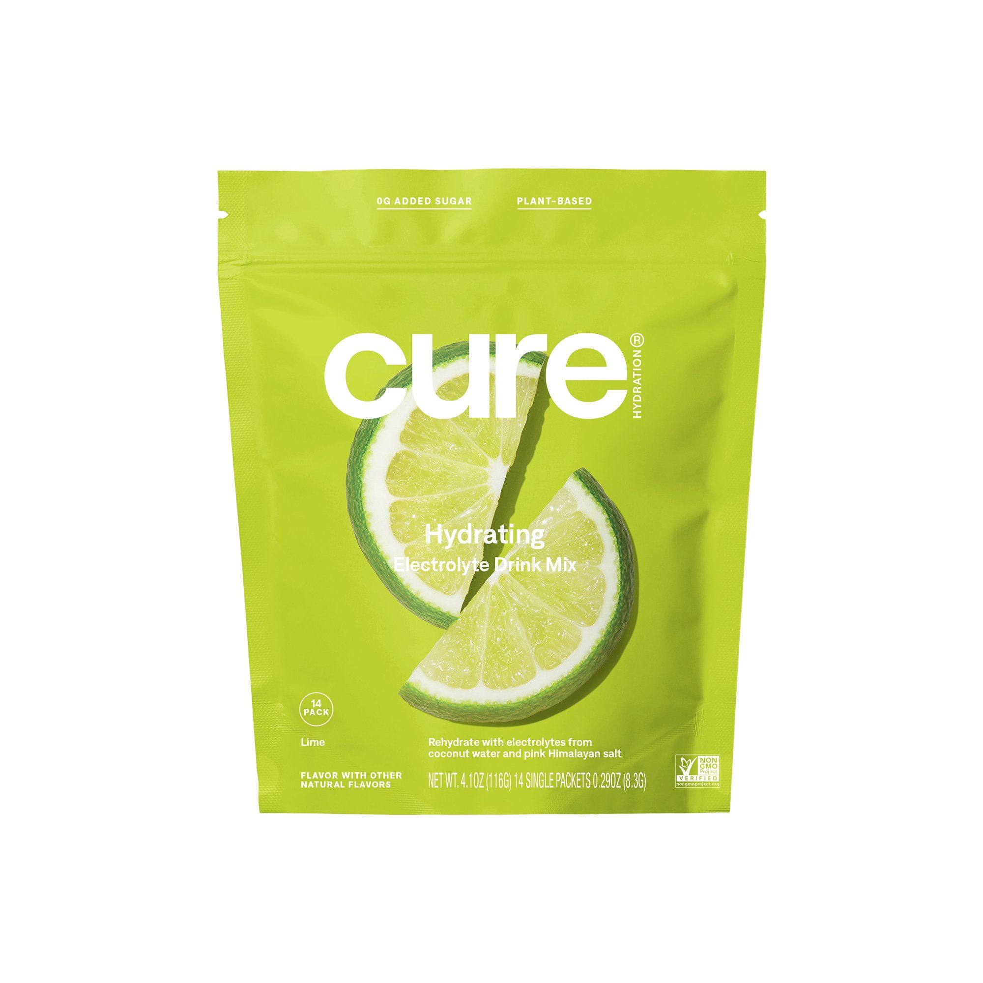Cure Hydrating Electrolyte Mix, Lime - 14 Packets